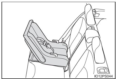 TOYOTA Prius (2018) - Dispositif de retenue pour enfants fixé avec une ceinture de sécurité - 1