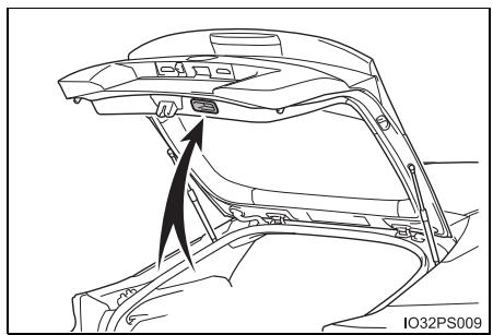 TOYOTA Prius (2018) - Lorsque vous fermez le hayon - 1