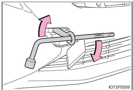 TOYOTA Prius (2018) - Procédure de remorquage d'urgence - 3