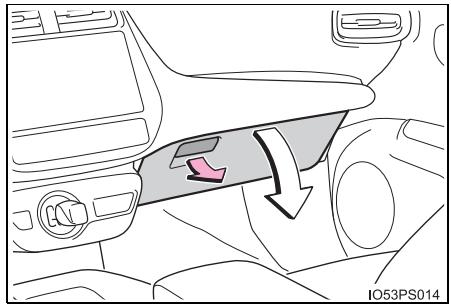TOYOTA Prius (2018) - Boîte à gants - 1