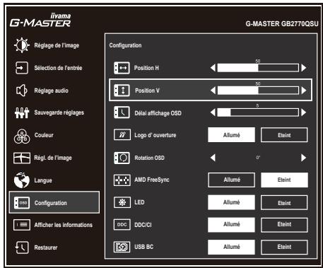 IIYAMA GB2771UHSUB1 - UTILISATION DU MONITEUR - 2