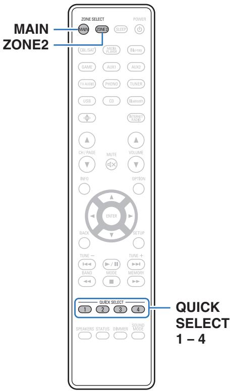 DENON DRA900H - Fonction de selection rapide plus - 1