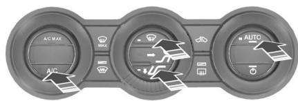 FORD Ranger (2016) - Réglages recommends pour la fonction de chauffage - 1