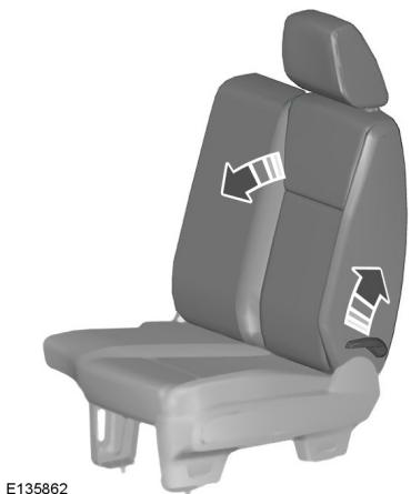 FORD Ranger (2016) - Rabattre le dossier de siège (Banquette - Cabine simple) - 1