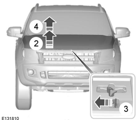 FORD Ranger (2016) - Ouverture du capot moteur - 2