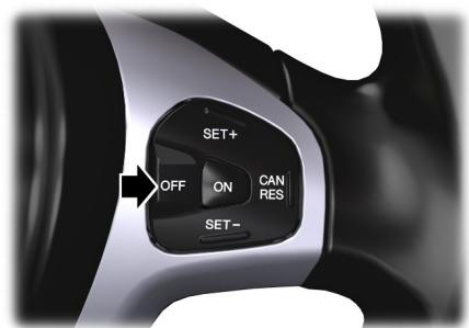 FORD Ranger (2016) - Désactivation du régulateur de vitesse - 1