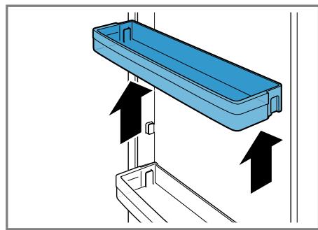 BOSCH KGN33NSDB - Retirer le compartment dans la contreporte - 1