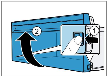 BOSCH KGN33NSDB - Retirer la façade du bac - 1