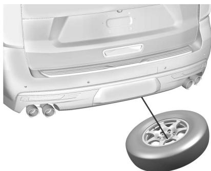 CHEVROLET Tahoe (2022) - Dépose du pau de secours et des outils - 9