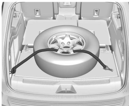 CHEVROLET Tahoe (2022) - Entreposage d'un pneu creve à l'intérieur du vehicule - 2