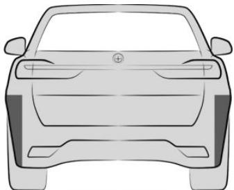 BMW X2 (2024) - Capteurs radars latéraux, arrière - 1
