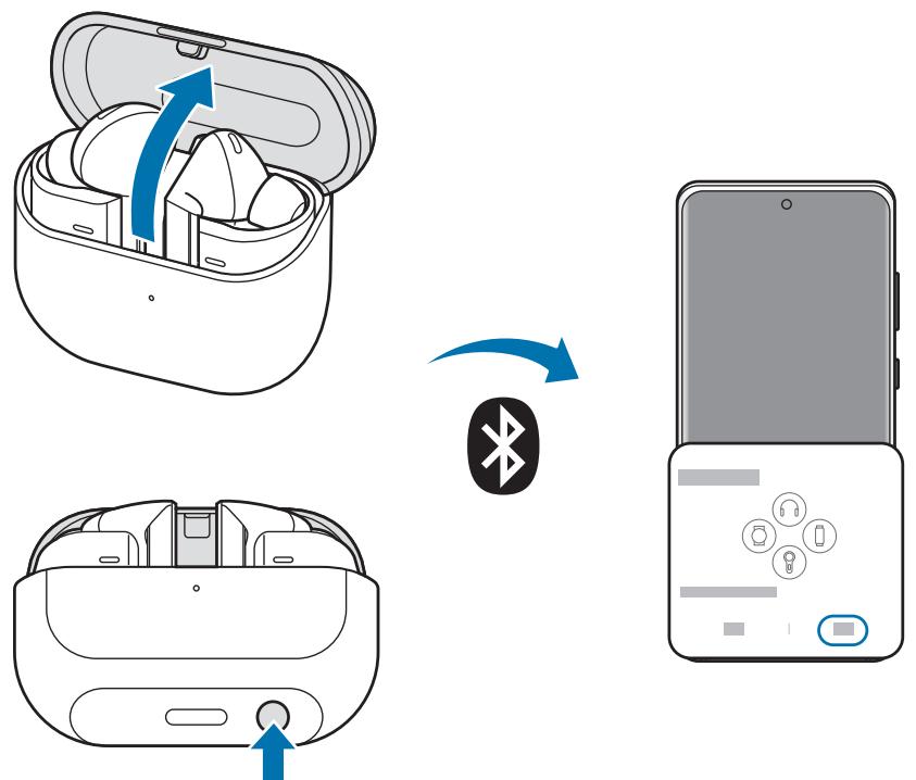 SAMSUNG SMR530NZWAXEF - Connector les mini-oreillettes à un apparéil mobile Samsung pour la première fois - 2