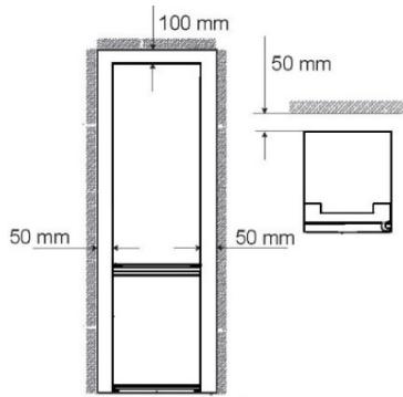 CANDY CNCQ2T618EW - Coupe transversale de ventilation - 1