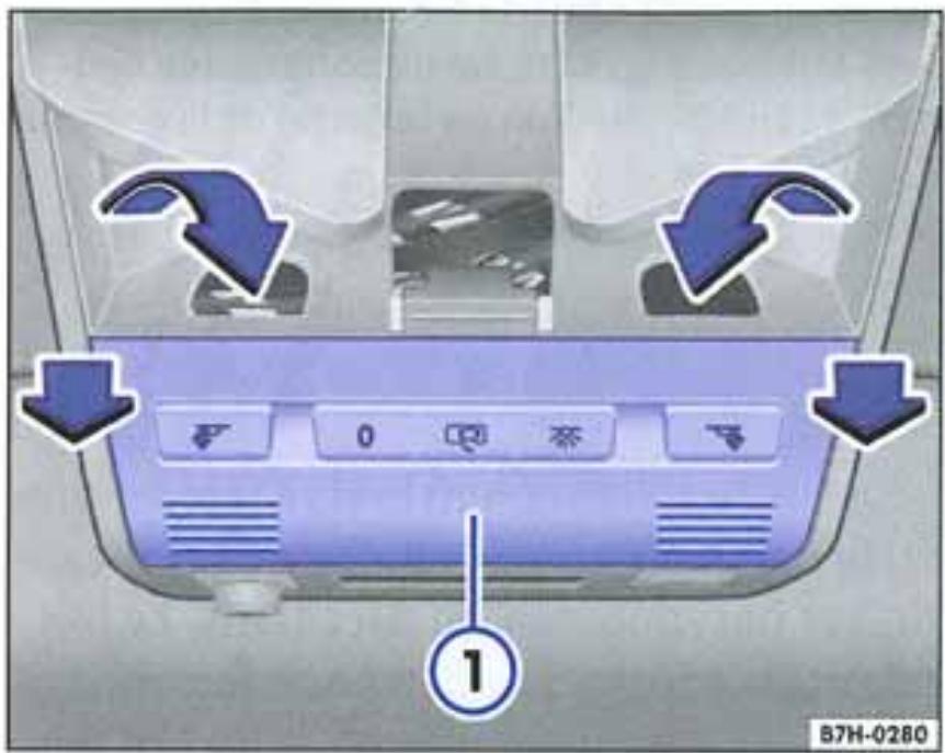 VOLKSWAGEN California (2003-2009) - Actionnement d'urgence du toit relevable - 1
