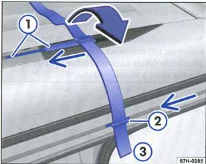 VOLKSWAGEN California (2003-2009) - Verrouillage d'urgence du toit relevable de l'extérieur - 1