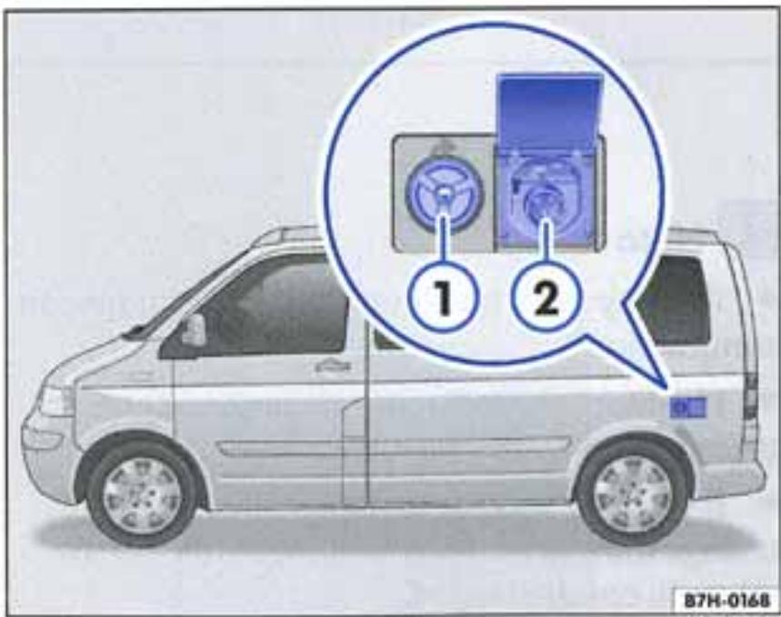VOLKSWAGEN California (2003-2009) - Alimentation 230 volts - 1
