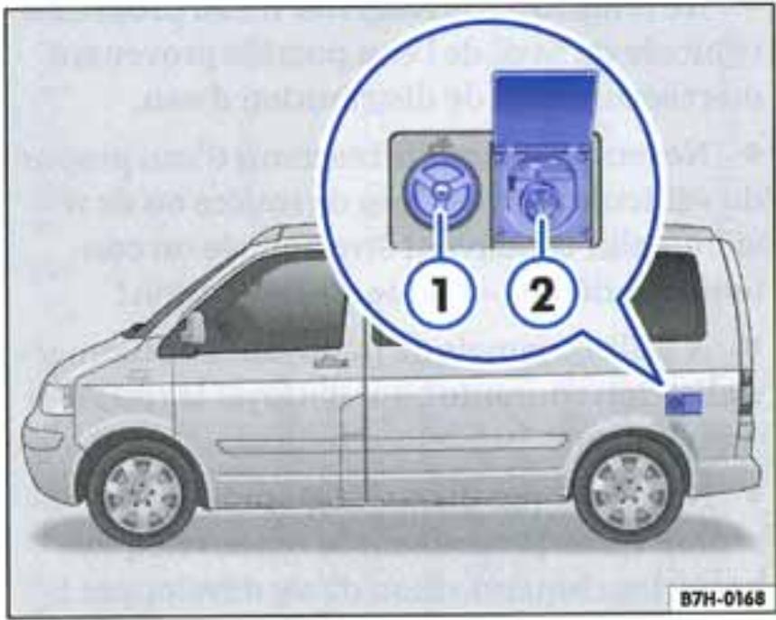 VOLKSWAGEN California (2003-2009) - Service d'eau propre - 1
