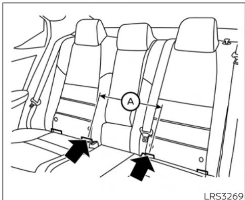 NISSAN Sentra 2024 - Emplacement des points d'ancrage inférieurs du système LATCH - 1