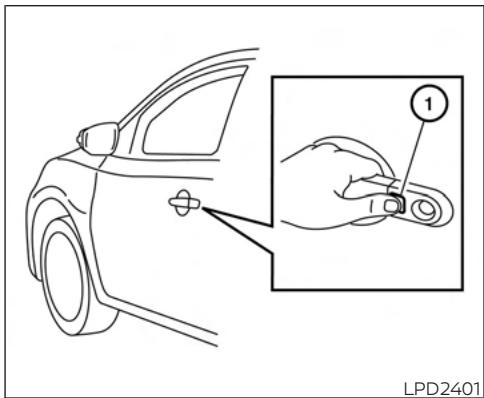 NISSAN Sentra 2024 - PRECAUTIONS AU SUJET DU   VERROUILAGE ET DU   DEVERROUILAGE DES PORTIERES - 3