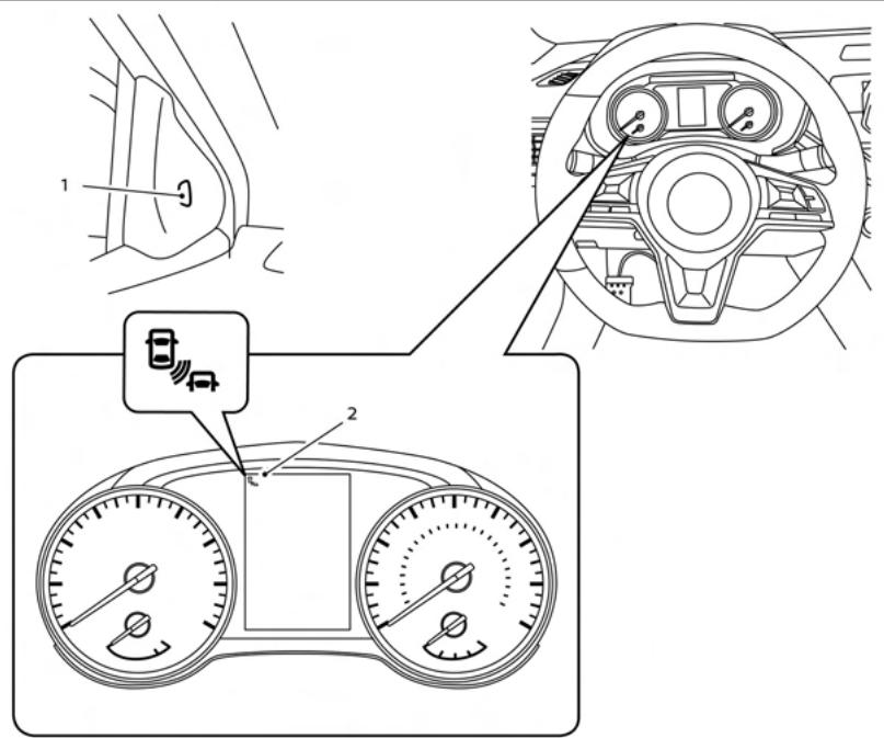 NISSAN Sentra 2024 - Pour les vehicules équipés du compteur de 7 pouces - 1