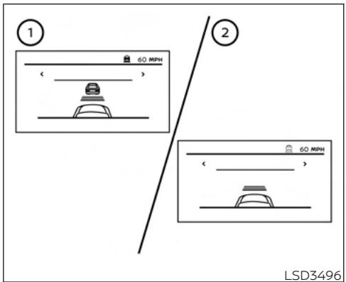 NISSAN Sentra 2024 - Utilisation du mode de contrôle d'intervalle entre les vehicules - 3