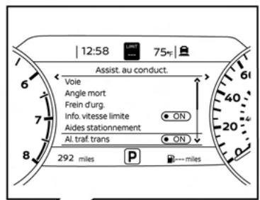 NISSAN Sentra 2024 - Pour les vehicules équipés du compteur de 7 pouces - 5