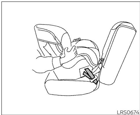 NISSAN Sentra 2024 - Ensemble de retenue d'enfant orienté vers l'arrière, monté sur sangle, étape 2 - 3