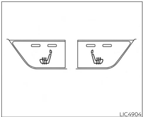 NISSAN Sentra 2024 - CONTACTEURS DE SIÈGE CHAUFFANT (selon l'équipement) - 2