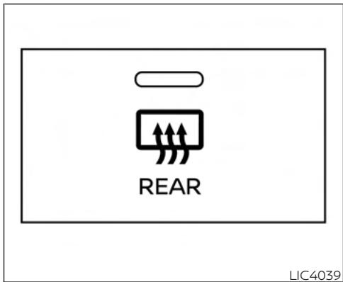NISSAN Sentra 2024 - INTERRUPTEUR DU DÉGIVREUR DE LUNETTE ARRIÈRE ET DE RÉTROVISEUR EXTÉRIEUR (selon l'opération) - 1