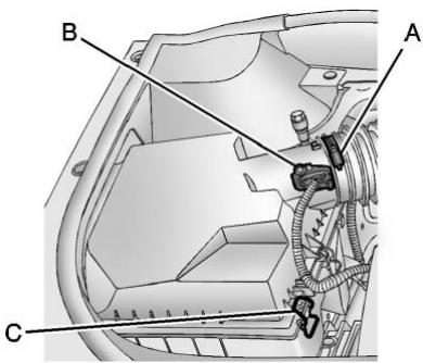 CADILLAC SRX (2012) - Comment inspector le filtré à air du moteur - 1
