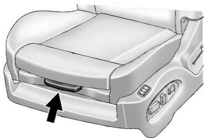 CADILLAC SRX (2012) - Réglage du soutien de cuisses - 1
