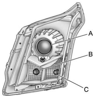 CADILLAC SRX (2012) - Ensemble de phare de base (vue avant cote passager) - 2