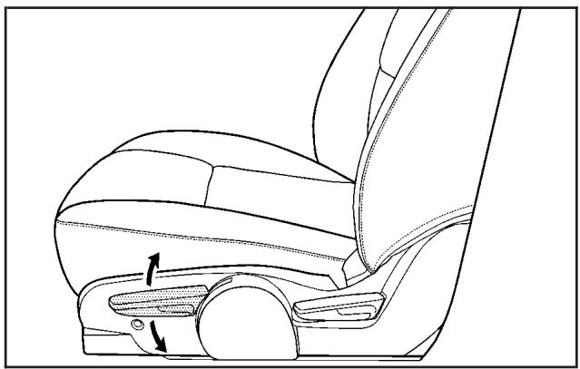 CHEVROLET Equinox (2007) - Régulateur de la hauteur du siège du conducteur - 1