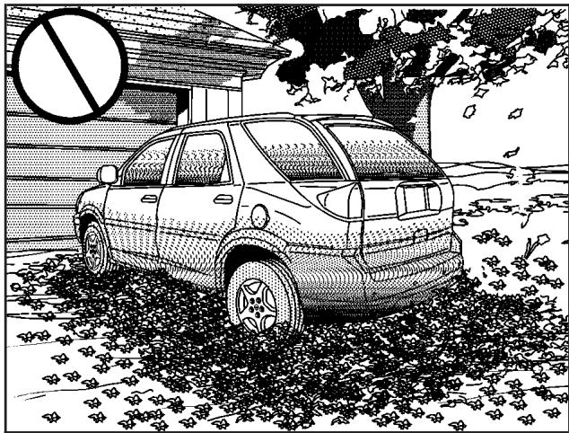 CHEVROLET Equinox (2007) - Stationnement au-dessus de matières qui brûlent - 1