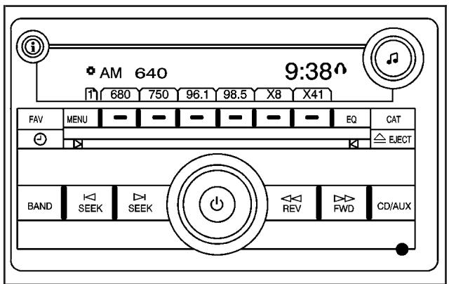 CHEVROLET Equinox (2007) - Radio avec lecteur de disques compacts (MP3) - 1
