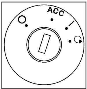 CHEVROLET Equinox (2007) - Positions du commutateur d'allumage - 1