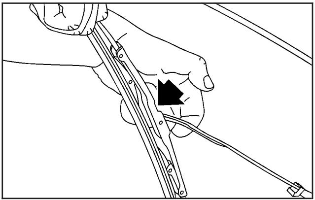 CHEVROLET Equinox (2007) - Remplacement de la raclette d'essuie-glace - 1