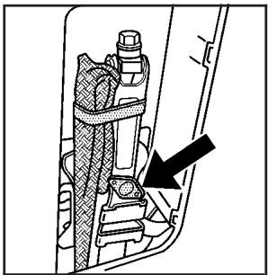 CHEVROLET Equinox (2007) - Dépose du pneu de secours et des outils - 3