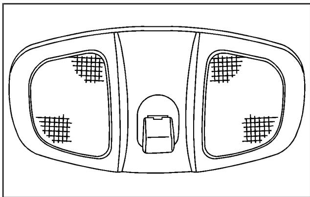 CHEVROLET Equinox (2007) - Lampes de lecture de carte - 1
