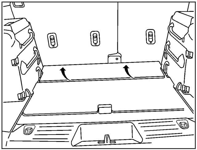 CHEVROLET Equinox (2007) - Couvercle ou panneau du coffre arrrière - 1