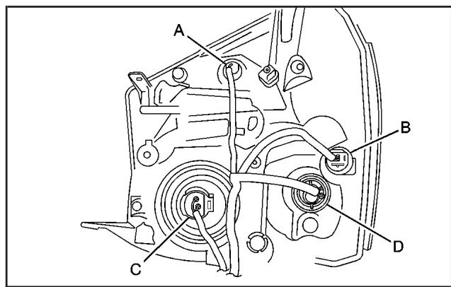CHEVROLET Equinox (2007) - Phares, clignotants avant, feu de gabarit et feu de stationnement - 4