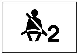 CHEVROLET Equinox (2007) - Témoin de rappel de bouclage de la ceinture de sécurité du passager - 1
