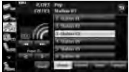 SUBARU Legacy (2013) Système de navigation - Sélection à partir d'une liste de canal - 2