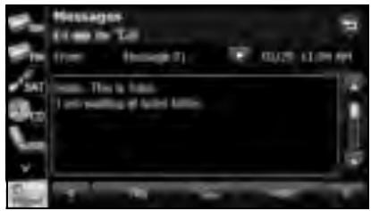 SUBARU Legacy (2013) Système de navigation - Vérification des messages reçus - 3