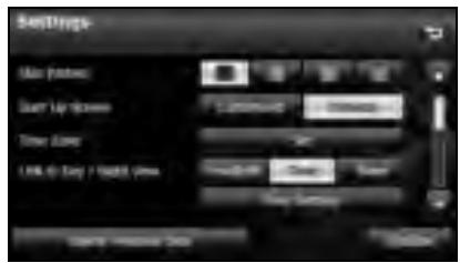 SUBARU Legacy (2013) Système de navigation - Réglage de l'heure du changement d'affichage jour/nuit - 1