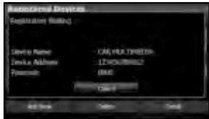 SUBARU Legacy (2013) Système de navigation - Utilisez le dispositif portable pour saisir le code (clé d'appariement) de l'appareil. - 1