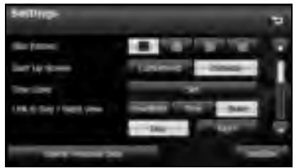 SUBARU Legacy (2013) Système de navigation - Passage à l'affichage de nuit ou l'affichage de jour - 1