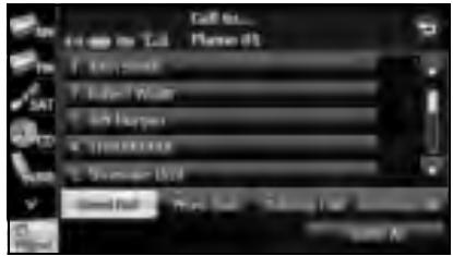 SUBARU Legacy (2013) Système de navigation - Appel avec la composition rapide - 3