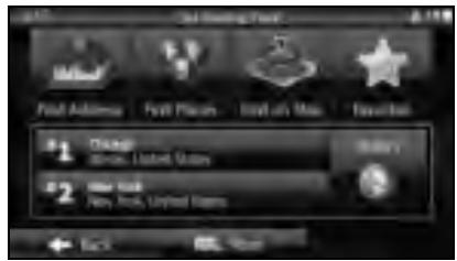 SUBARU Legacy (2013) Système de navigation - Définition d'un nouveau point de départ pour l'itinéraire - 4