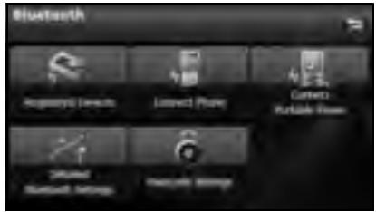 SUBARU Legacy (2013) Système de navigation - Appuyez sur la touche tactile Connect Portable Player (Connector lect. portable). - 1